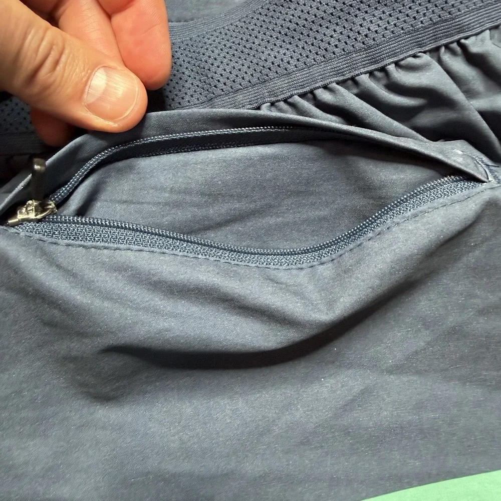 Fair Harbor Ozone Board Short Swim Trunks Blue Teal Stripes Lined Men's Size 3XL